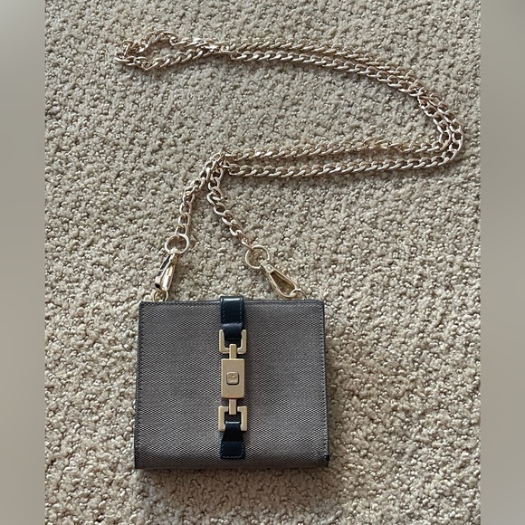 Gucci Handbags - WOC GUCCI Jackie Webbing Canvas Leather Bifold Wallet